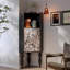 Armoire de coin en bois massif