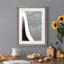 Noir et blanc abstrait I encadré mat de qualité supérieure - prêt à être accroché-897491201-897491200