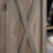 Rustic Farmhouse Tall Storage Cabinet - 39.4"×15.8"×74.4", Barn Door Wood Pantry with Drawers & Shelves, Kitchen Organizer-24880249