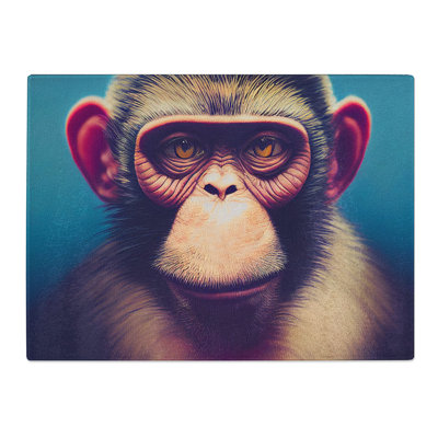 Modern Monkey Vol.2  Glass Chopping Board