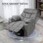 HOMCOM Manual Recliner Chair with Footrest, Cup Holder, Swivel Base-762277395