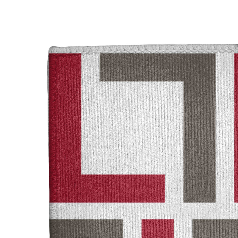 Geometric Indoor Rug, Rectangle 4' x 6'