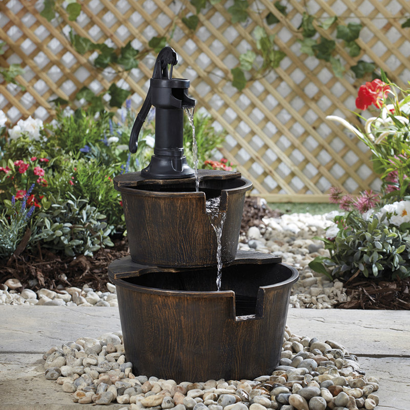 Timm Water Pump Barrel Fountain Water Feature