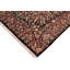 Tapis floral noir / rouille / vert en laine noué à la main 8 pi x 10 pi Ozric Floral