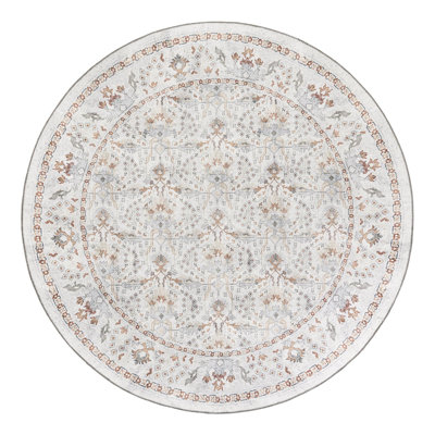 Lurene Performance Chenille Floral Indoor Rug