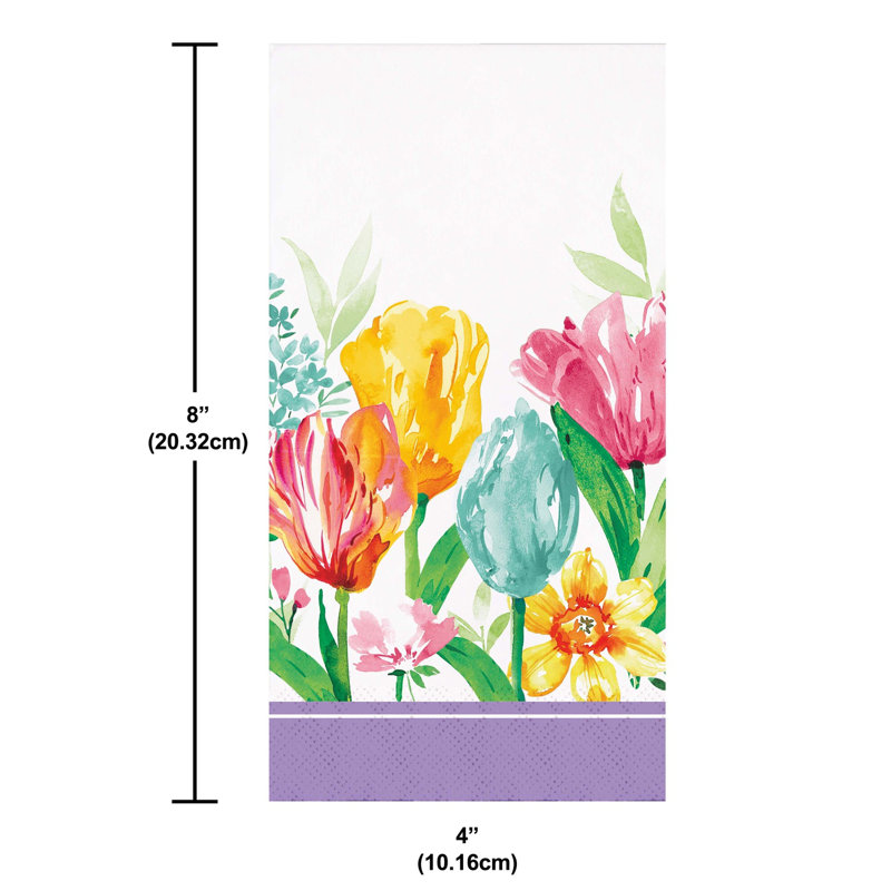 Serviettes en papier Creative Converting Beautiful Blooms, 48 ct.