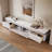 Modern TV Stand With Adjustable LED Lights, Sintered Stone Top, Fully Assembled-1654431444-1654431445