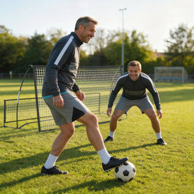2-in-1 Portable Soccer Rebounder Net, Foldable Bounce Back Net