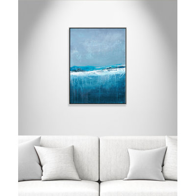 Coastal Horizon 2 ', cadre flottant, reproduction d'art sur toile
