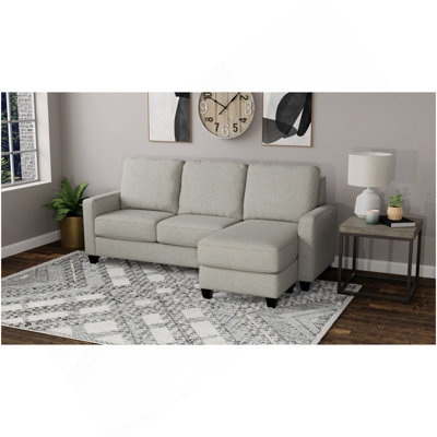 Canapé modulaire gris reconfigurable