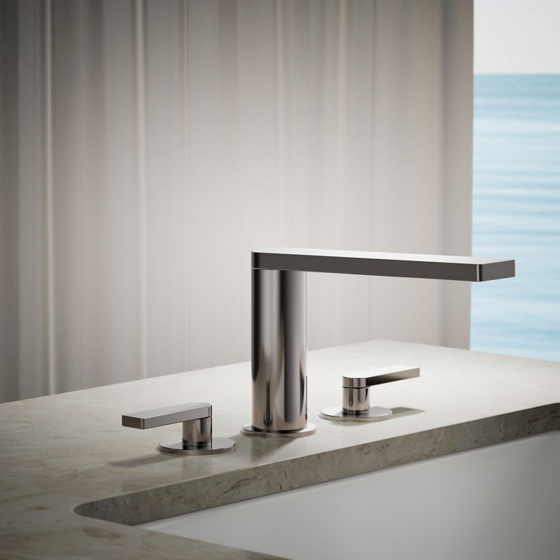 Composed® Double Handle Deck Mounted Roman Tub Faucet Trim with Diverter, Vibrant Titanium