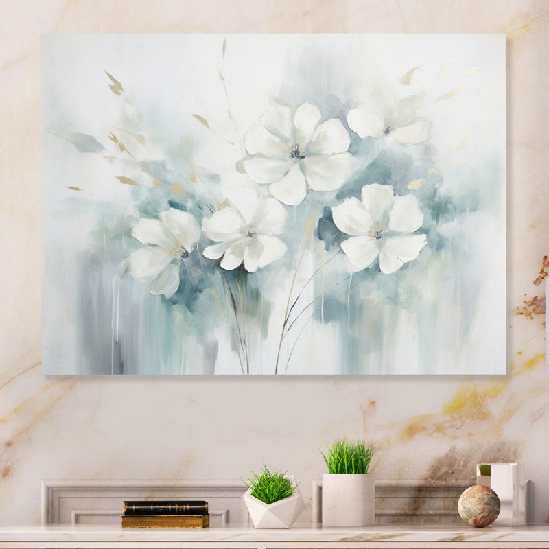 Blue Botanical Oasis II - Abstract Botanicals Metal Wall Decor, 12" H x 20" W x 1" D