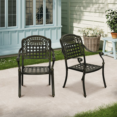 Toros Patio Dining Armchair by Astoria Grand