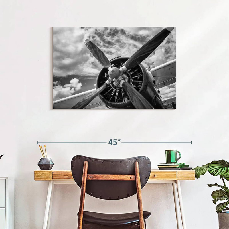 Mehar Monochrome Propeller, 24" H x 36" W