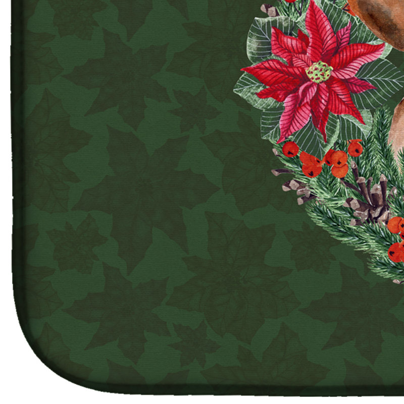 Tapis de séchage de couronne terrier #2 poinsetta jack