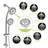 Dual Shower Head System, , 7 Hand Shower, 59" Hose, Adjustable Angle Holder Wall Mounted With 7 Modes, Finish, Slide Bar & Special-127368568