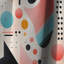 Soft Colour Geometry Collage Serenade II - Abstract Geometric Blackout Curtain - 1 Panels-107547018