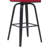 Fowey Biance Modern Swivel Counter Height or Bar Height Stool with Upholstered Seat and Wood Frame