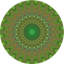 Tapis 100% à motifs lavables à la machine 2989-Pat121-GRN-67715344