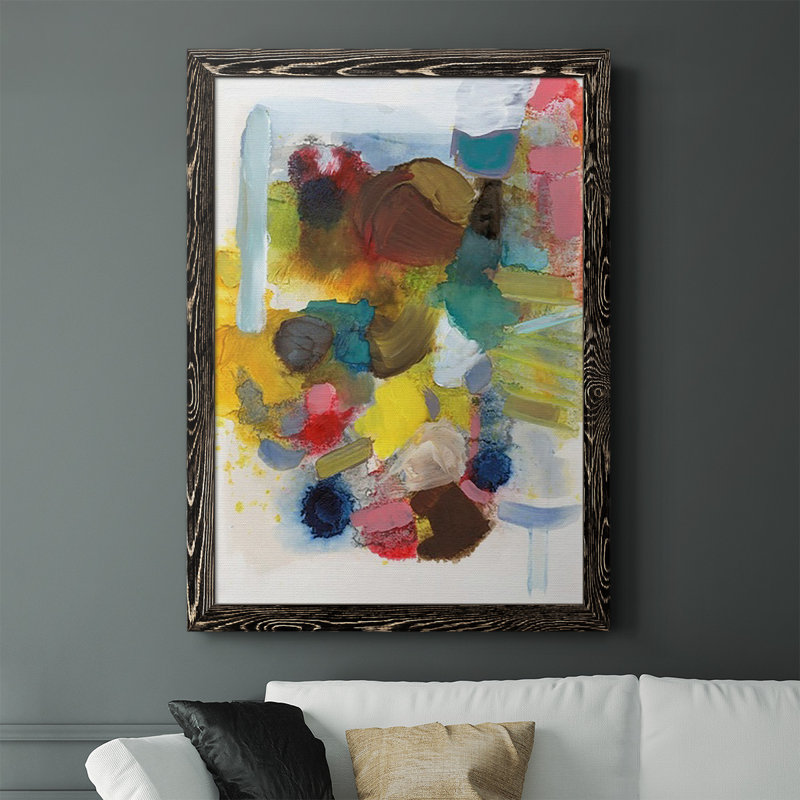 «Rozek Everything At Once I», reproduction d'art sur toile, Cadre noir, H 43,5 po x l 31,5 po x P 1 po