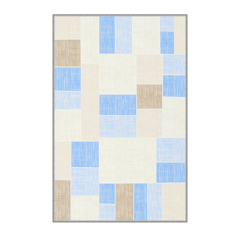Premium Hall Carpet, 2.6 x 6.6 Feet, 100% Polyester, 0.3 in Pile Height | Antibacterial, Non-Slip Underside, Machine Washable | 3D Digital Print Design, Durable & Stylish for Entryways, Living Rooms & More