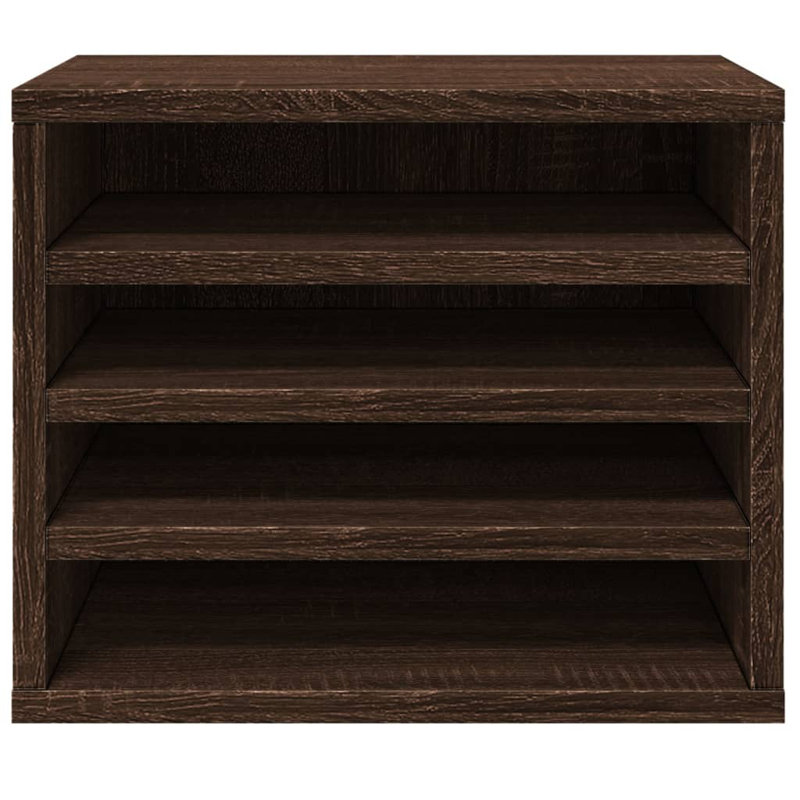  Desk Organiser 36X26x29.5 Cm Engineered Wood, Brown Oak
