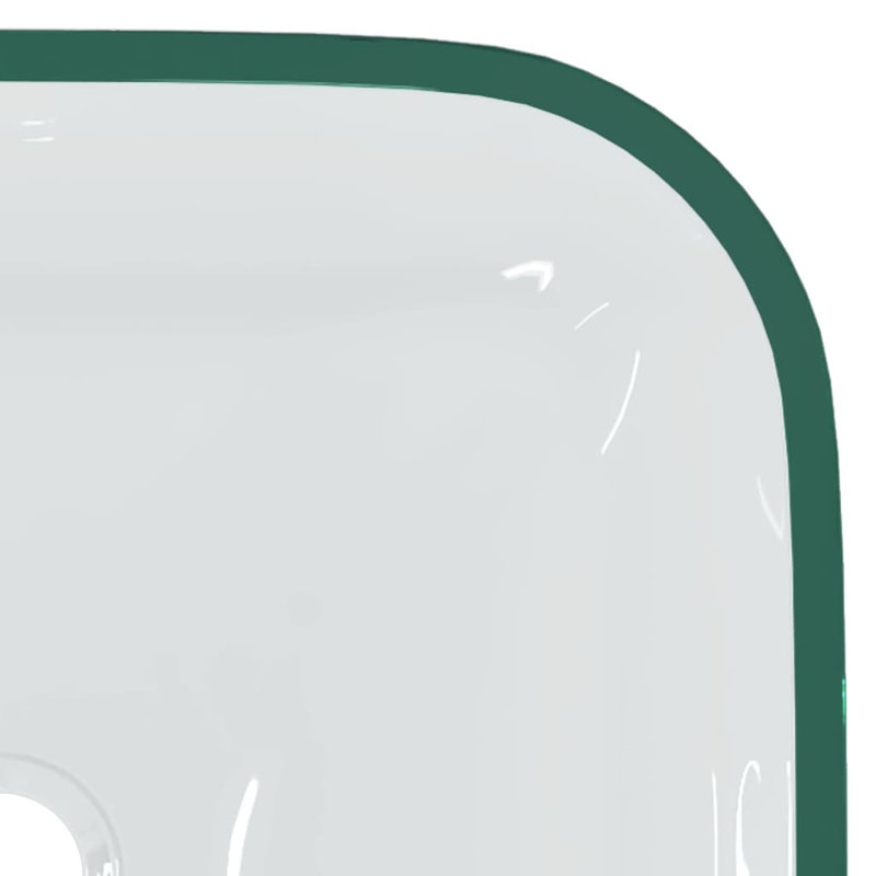 Metro Lane Adamm 420mm L x 420mm W Glass Square Sink, Clear