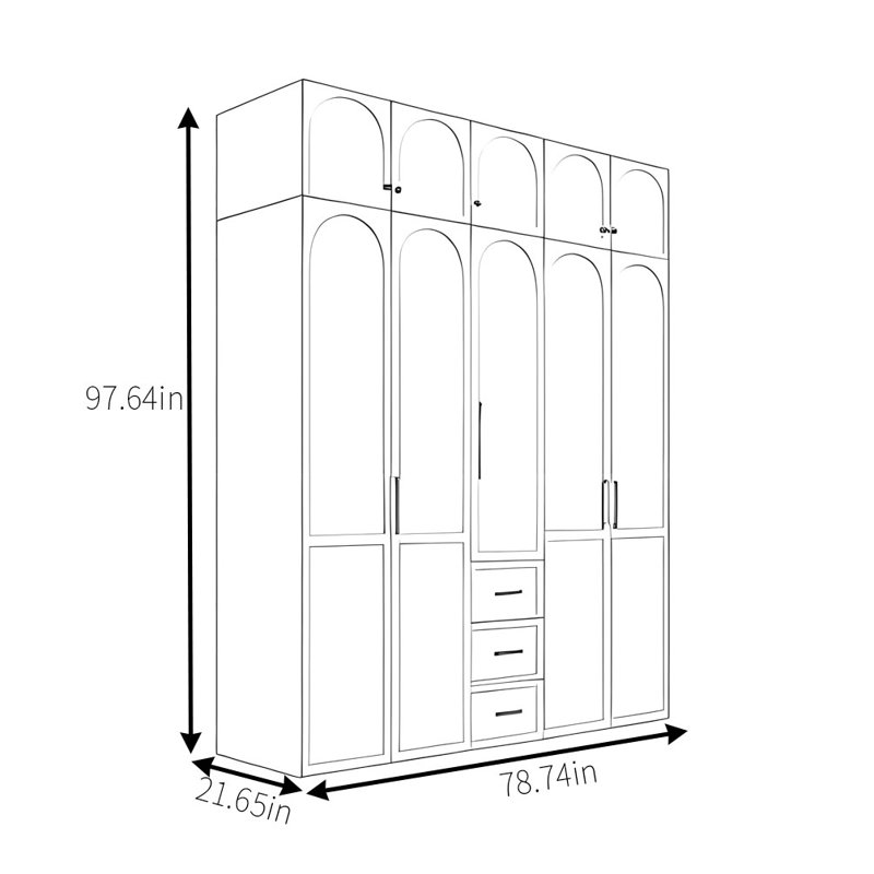 Simple Fashion Solid Color Wardrobe