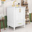Meuble-lavabo moderne 24 po avec lavabo en céramique, charnières à fermeture douce, tiroir et tablette réglable-1426143189