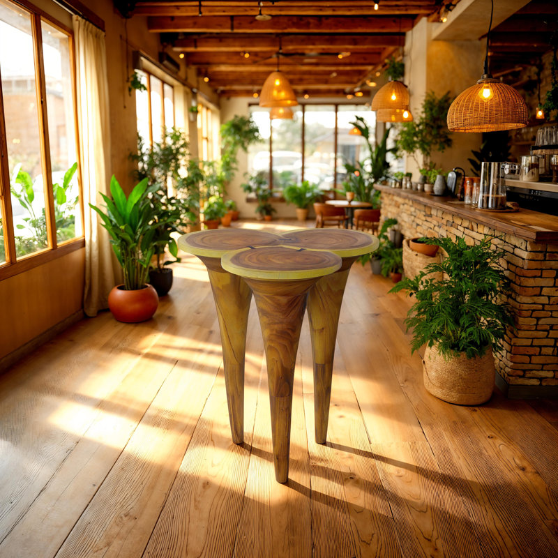 Marley Bar Table Chamcha Wood , Natural