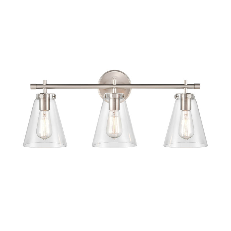 Mullinax 3 - Light Dimmable Vanity Light, Brushed Nickel