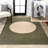 Cirkel Minimalist Geometric Dot Machine-Washable Green/Cream Rug-1268380538