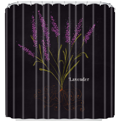 Rideau de douche simple lavande