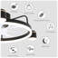 Ventilateur de plafond sans lame à DEL 28 po Clemance avec télécommande et ensemble d'éclairage inclus Clemance