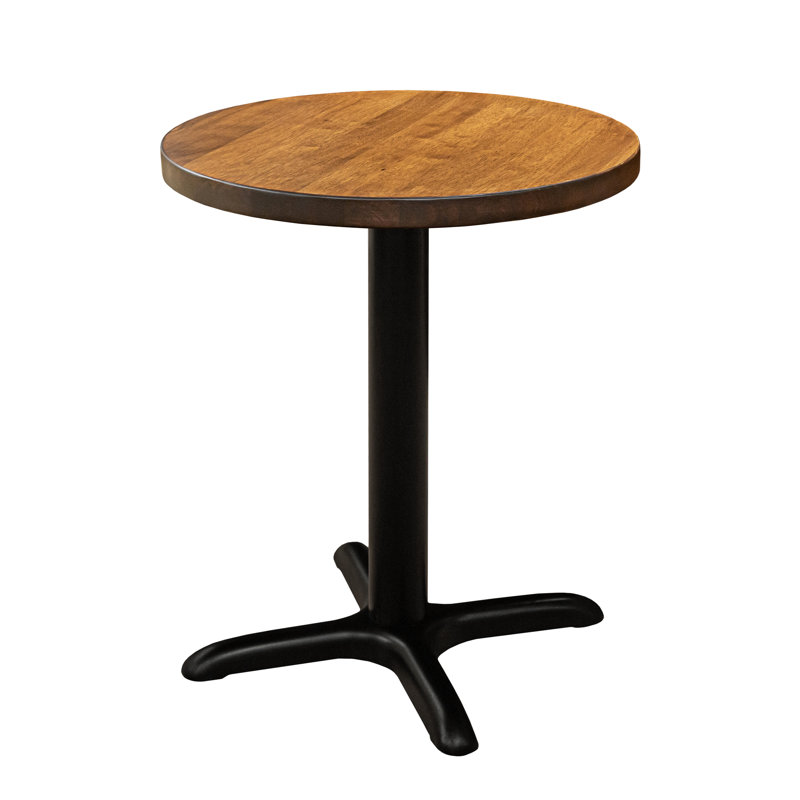 Riley 2 Person 29.5'' H Solid Wood Dining Table, Brown