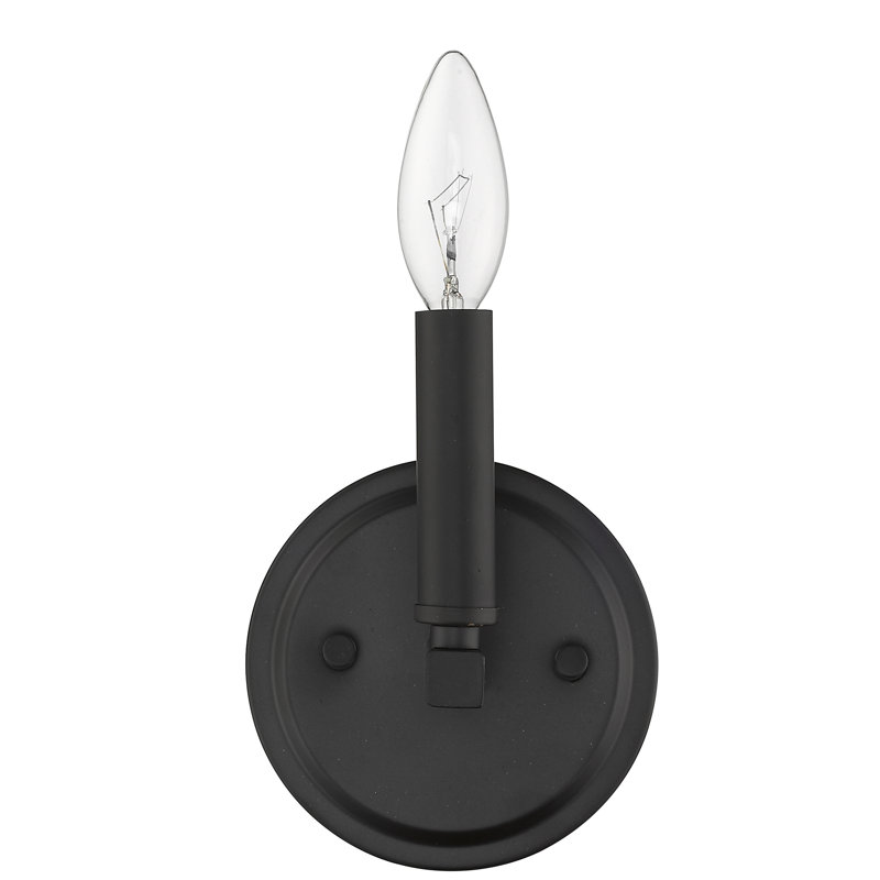 Sawyer Candle Wall Light, Matte Black