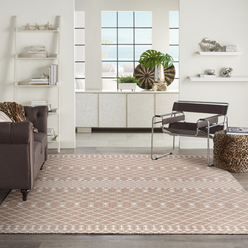 Tapis intérieur / extérieur Robbs, Rectangle 6 pi x 9 pi, Beige