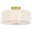 Plafonnier semi-encastré en tissu 3 lumières Tekamah-59518745-59112955