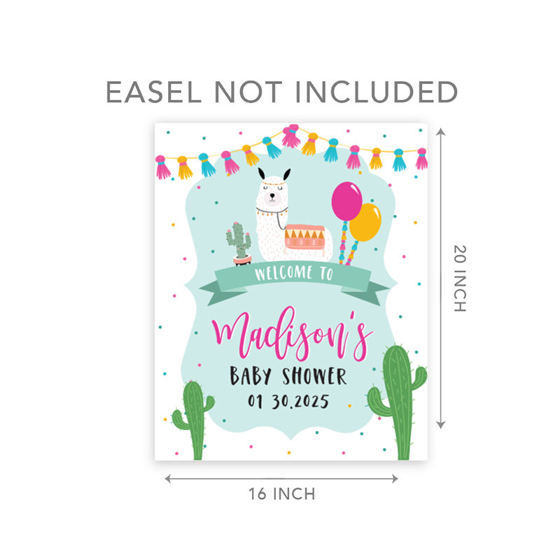 Panneau de bienvenue pour fête de naissance