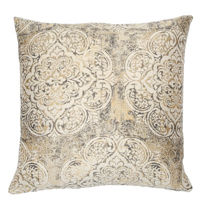 Vendome Damask Feather Throw Pillow
