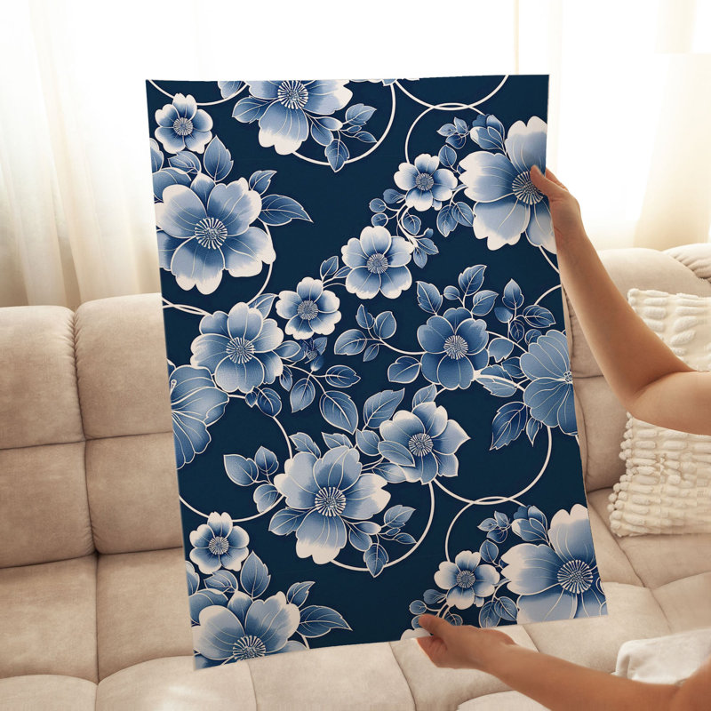 «Floral Floral Flower Dreams VII», reproduction d'art moderne sans cadre