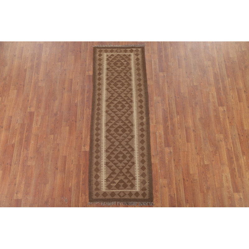 Tapis de couloir géométrique Kilim
