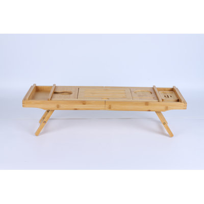 Plateau de baignoire - Plateau de baignoire extensible en bambou de qualité supérieure, plateau de bain en bois luxueux