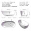Baignoire de trempage autoportante 70,87 po x 33,46 po