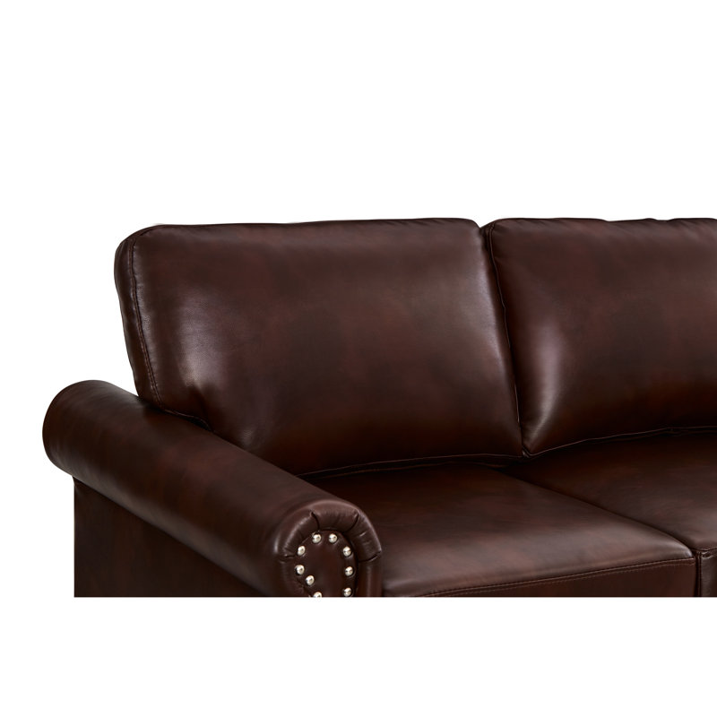 Salon modulaire 1 + 2 + 3 sièges, similicuir bourgogne, rangement sous le siège et coussins lisses en polyuréthane élastiqué avec assise, revêtement en cuir, assise en caisson, pieds en polyuréthane, pieds en bois massif