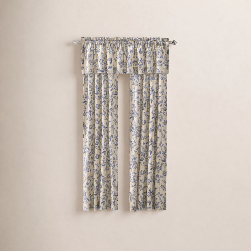 100% Cotton Room Darkening Curtain Panel Pair, Indigo, 42" W x 72" L