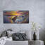 «Santorini Painted Sunset» par Rey Klimt, art mural en métal-638017680