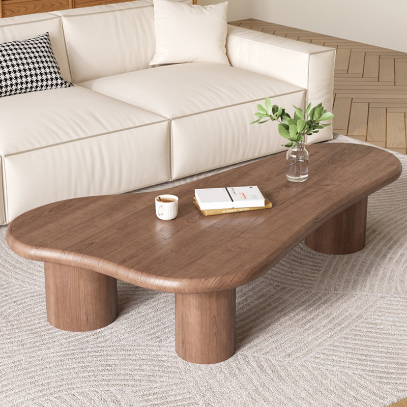 Solid wood multi-functional creative tea table, 15.75" H x 55.12" L x 31.5" W, Brown