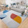 Kira Geometric Multicolor Modern Printed Area Rug - Bold Abstract Area Rug with Vibrant Shapes