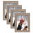 Ruthilde Light Gray Wood Picture Frame - Set of 4 with Mat